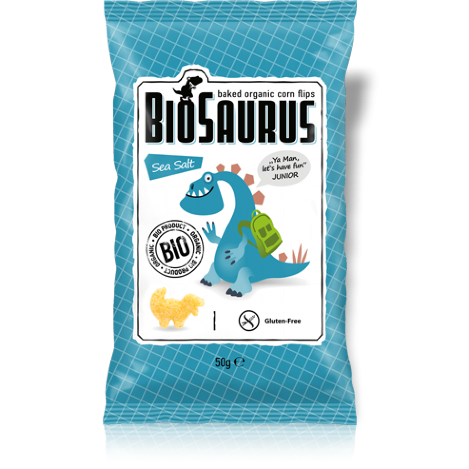 ΓΑΡΙΔΑΚΙ BIOSAURUS ΜΕ ΘΑΛAΣΣΙΝΟ ΑΛΑΤΙ 50gr BIO