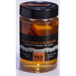 ΜΕΛΙ ΣΕΡΡΩΝ ΜΕ ΜΟΣΧΟΚΑΡΥΔΟ & ΚΑΝΕΛΑ 250gr