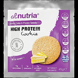 ΜΠΙΣΚΟΤΟ HIGH PROTEIN LEMON CAKE 45gr ALNUTRIA Χ/ΓΛΟΥΤΕΝΗ