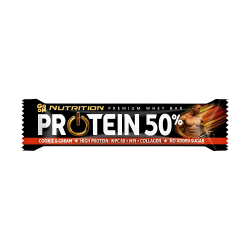 ΜΠΑΡΑ ΠΡΩΤΕΙΝΗΣ 50% ΜΕ ΜΠΙΣΚΟΤΟ ΚΑΙ ΚΡΕΜΑ 50gr GO ON