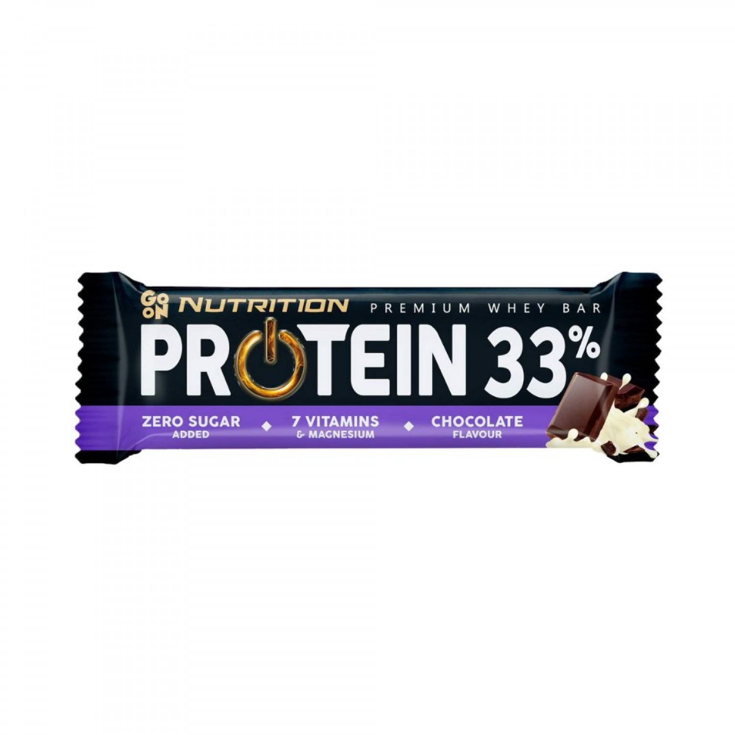 ΜΠΑΡΑ PROTEIN 33% ΣΟΚΟΛΑΤΑ 50gr GO ON