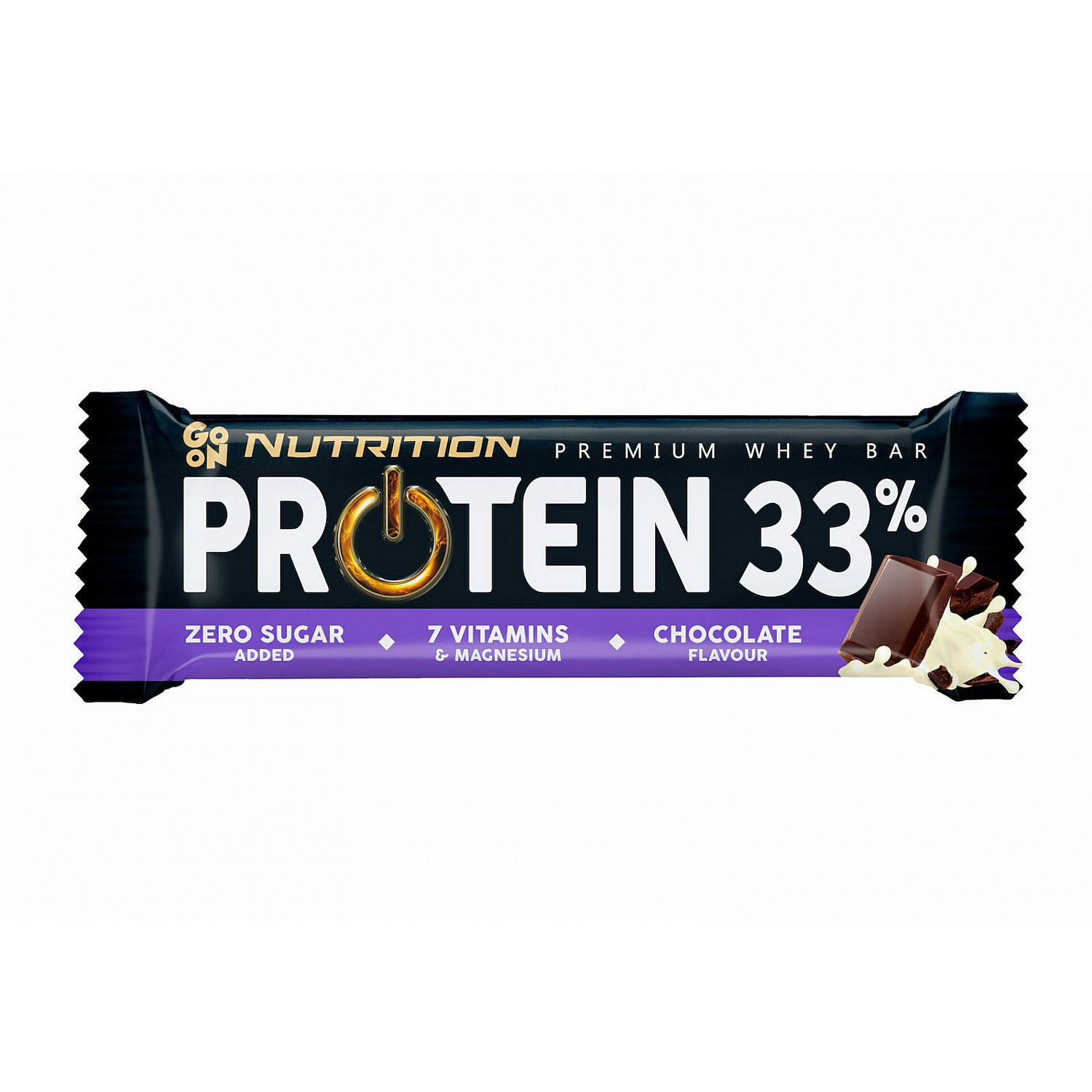 ΜΠΑΡΑ PROTEIN 33% ΣΟΚΟΛΑΤΑ 50gr GO ON