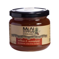 ΜΕΛΙ ΣΕΡΡΩΝ ΑΝΘΕΩΝ & ΚΩΝΟΦΟΡΩΝ 450gr