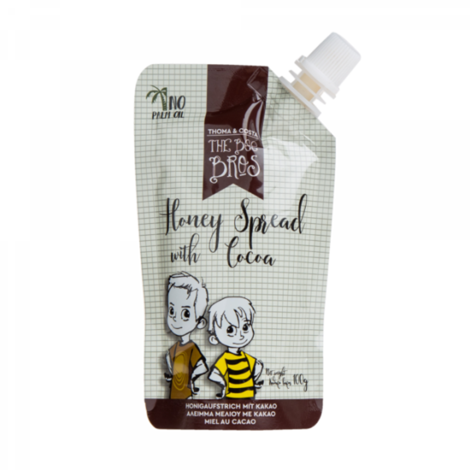 ΑΛΕΙΜΜΑ ΜΕΛΙ-ΚΑΚΑΟ POUCH 100gr THE BEE BROS