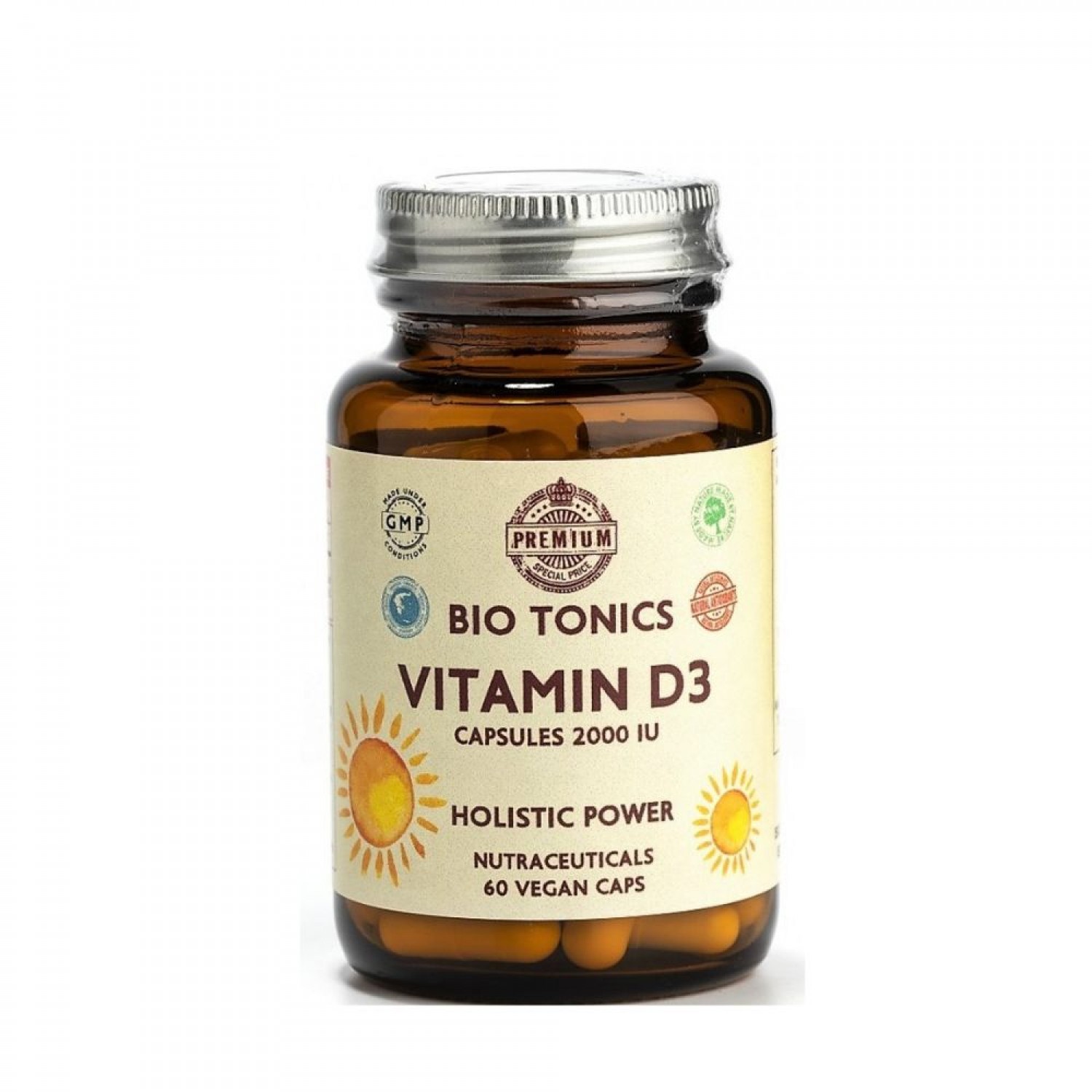 VITAMIN D 2000IU 60caps BIO BIOTONICS