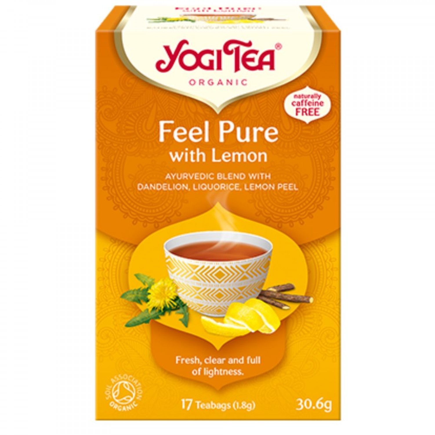 YOGI TEA FEEL PURE LEMON (DETOX) 17φακ Χ 1.8gr BIO