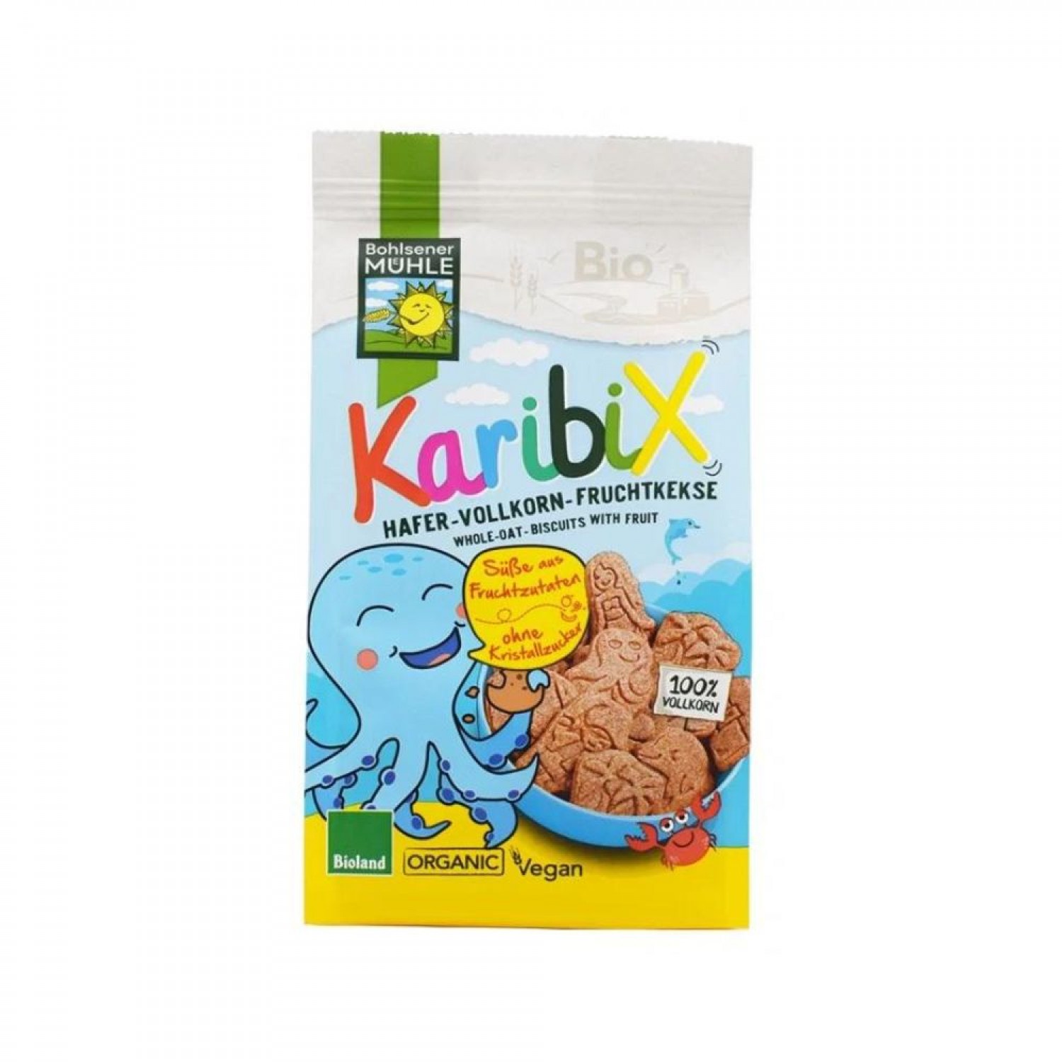 ΜΠΙΣΚΟΤΑ ΦΡΟΥΤΩΝ 125gr BIO KARIBIX ΧΩΡΙΣ ΖΑΧΑΡΗ