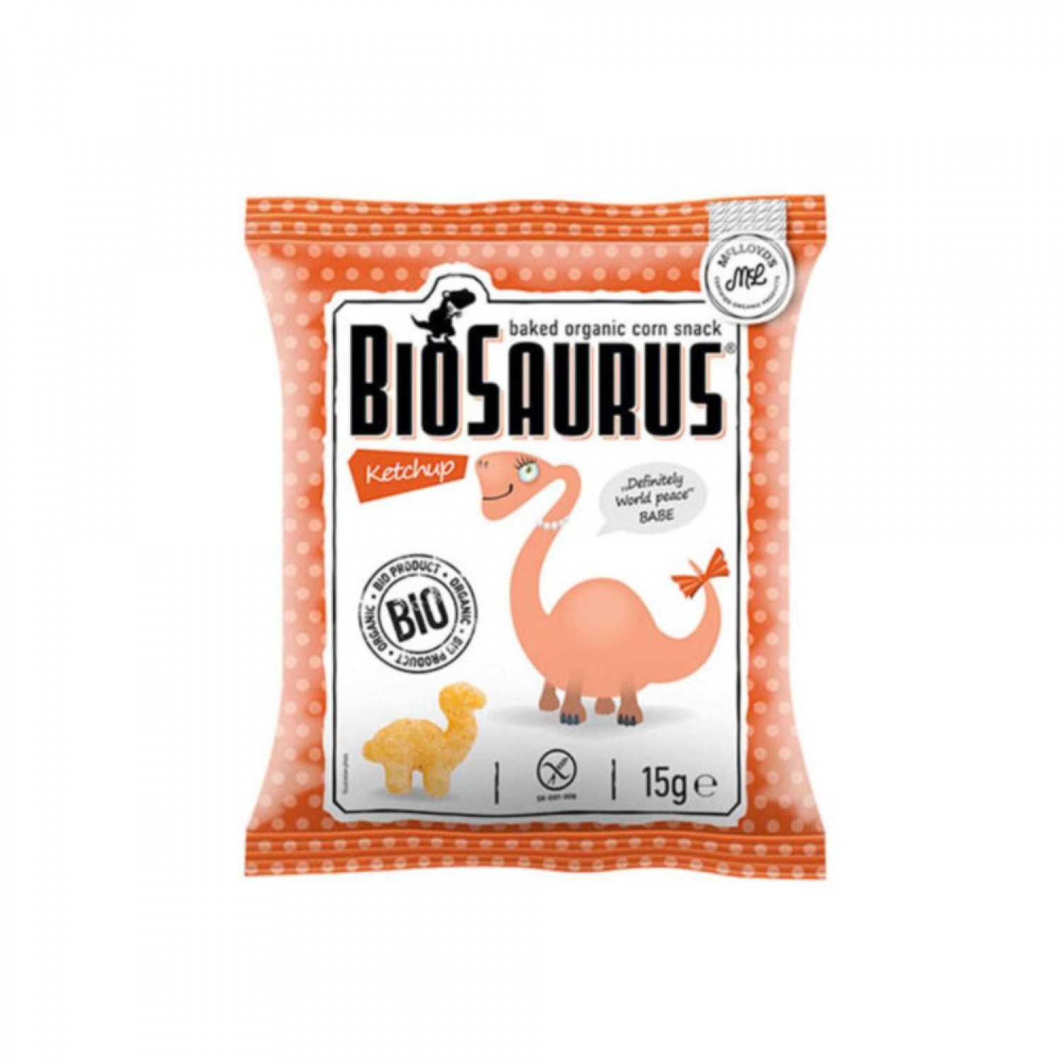 ΓΑΡΙΔΑΚΙ BIOSAURUS ΚΕΤΣΑΠ BIO 15gr ΧΩΡΙΣ ΓΛΟΥΤΕΝΗ