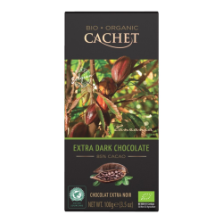 ΣΟΚΟΛΑΤΑ ΜΑΥΡΗ 85% 100gr CACHET BIO