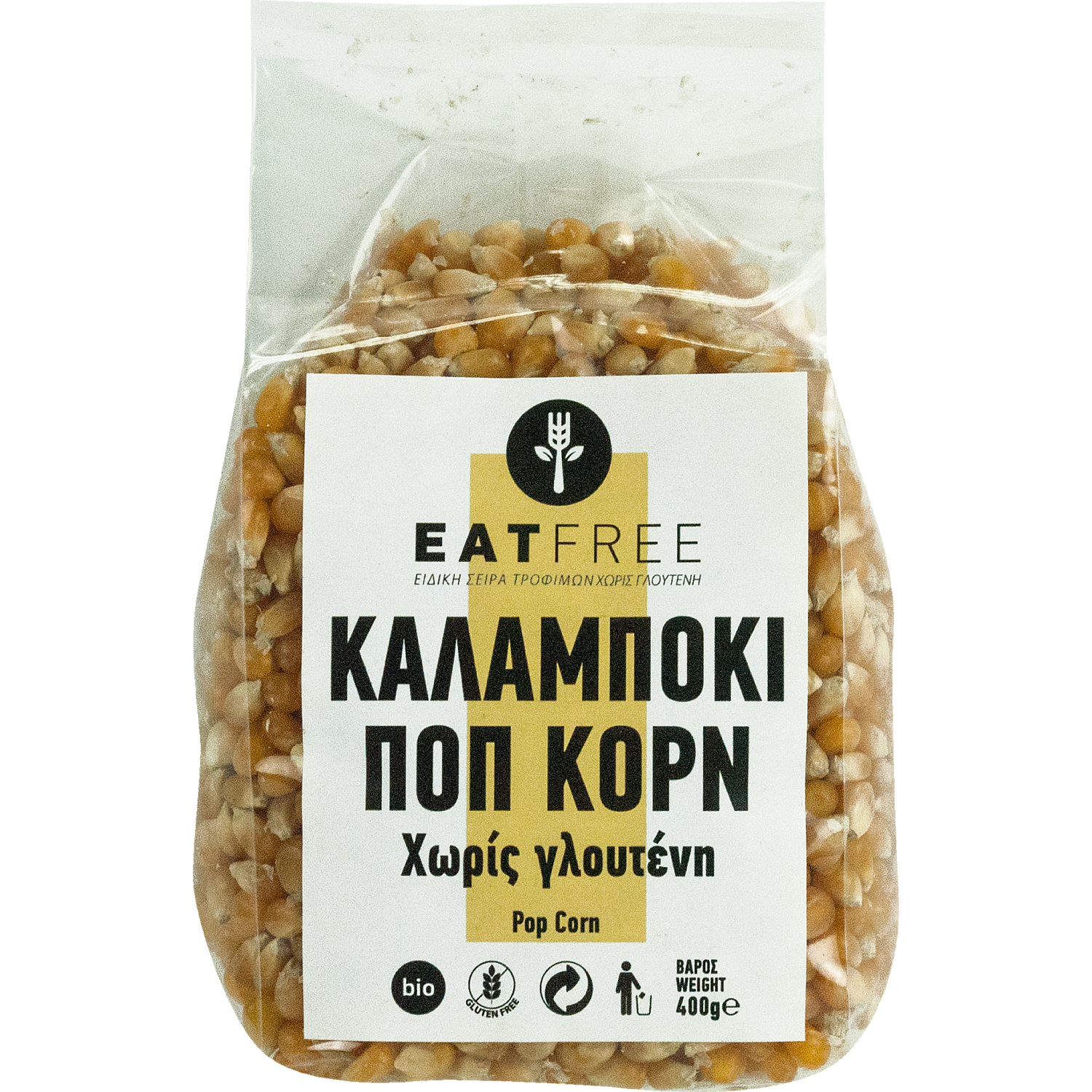 ΚΑΛΑΜΠΟΚΙ ΠΟΠ ΚΟΡΝ 400gr BIO EAT FREE ΧΩΡΙΣ ΓΛΟΥΤΕΝΗ