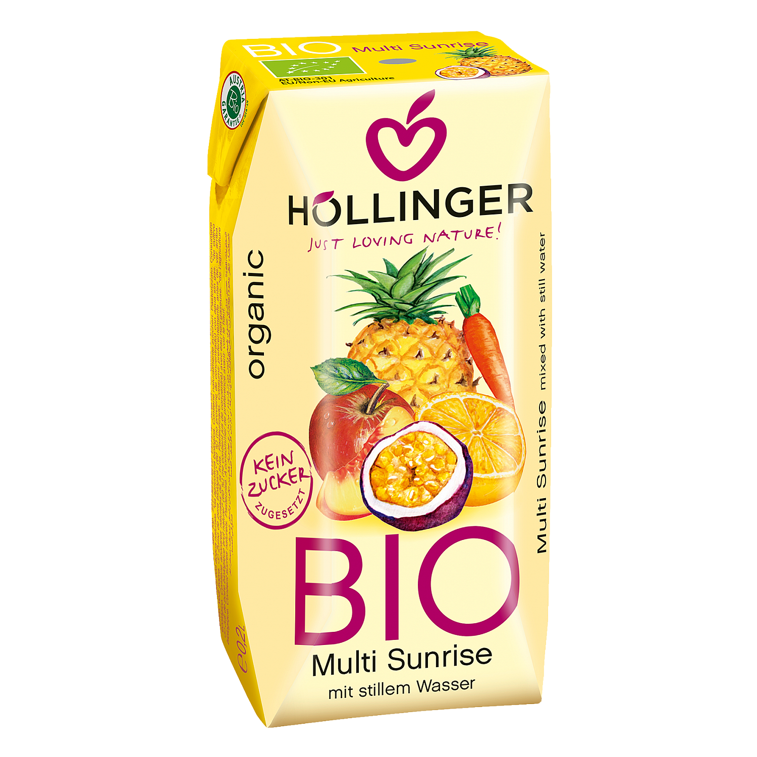 ΧΥΜΟΣ ΚΟΚΤΕΙΛ ΤΡΟΠΙΚΩΝ ΦΡΟΥΤΩΝ 200ml HOLLINGER BIO ΧΩΡΙΣ ΖΑΧΑΡΗ