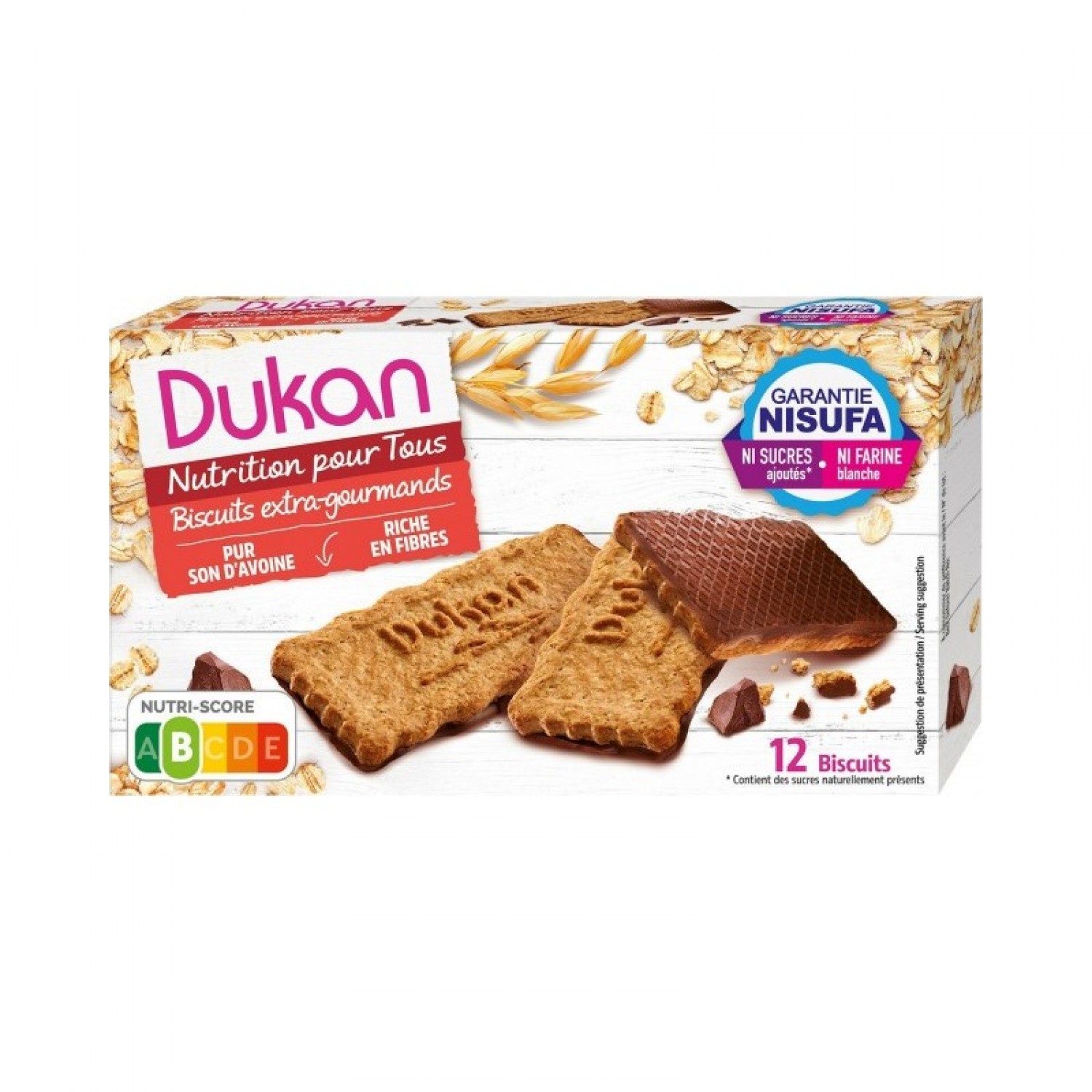 DUKAN ΜΠΙΣΚΟΤΑ ΒΡΩΜΗΣ ΜΕ ΕΠΙΚΑΛΥΨΗ ΣΟΚΟΛΑΤΑΣ 200gr