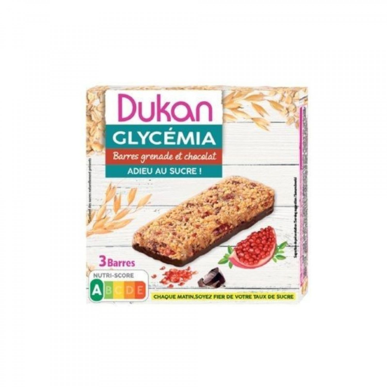 DUKAN GLYKEMIA ΜΠΑΡΕΣ ΡΟΔΙ ΣΟΚΟΛΑΤΑ 3ΤΜΧ 90gr