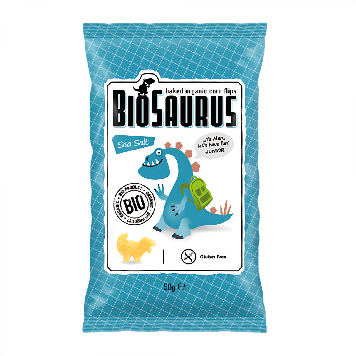 ΓΑΡΙΔΑΚΙ BIOSAURUS ΜΕ ΘΑΛAΣΣΙΝΟ ΑΛΑΤΙ 50gr BIO